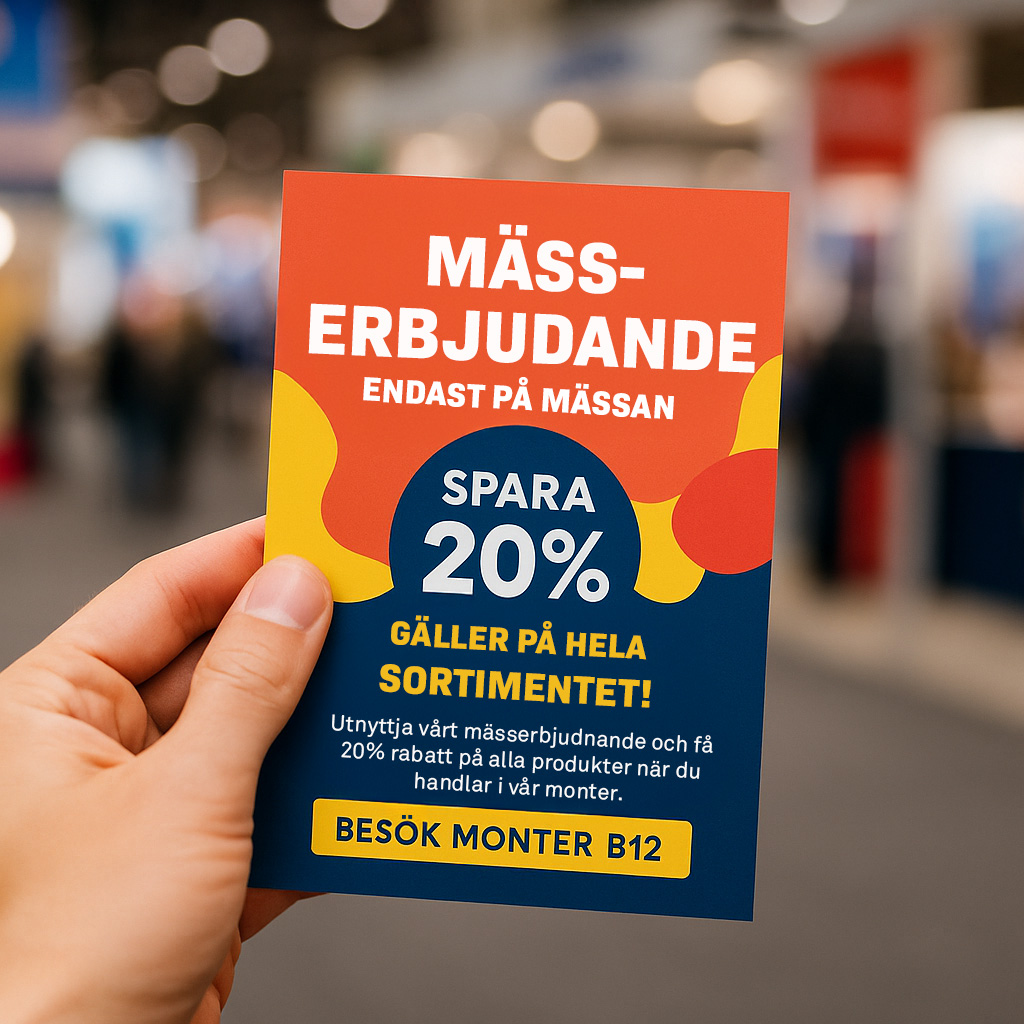 Flygblad och flyers, perfekt att använda på mässa