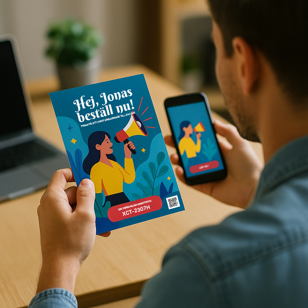 Adresserad direktreklam kombinerat med digital marknadsföring
