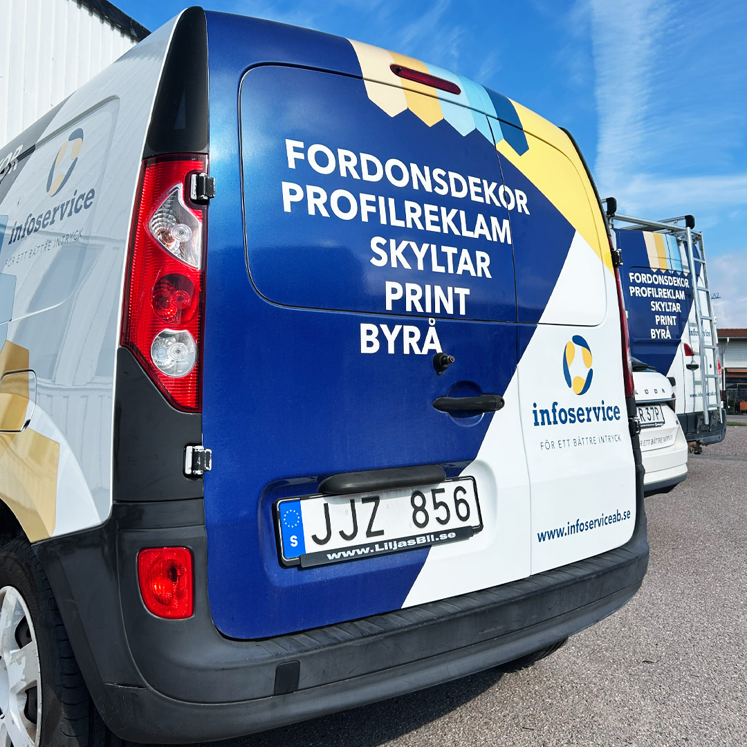Fordonsdekor och bilfoliering från infoservice
