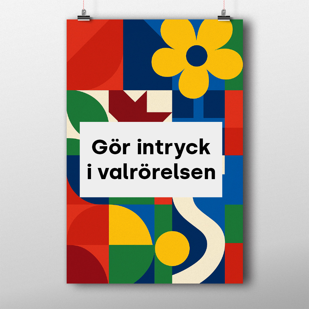 Affischer 50x70 valrörelsen 2026