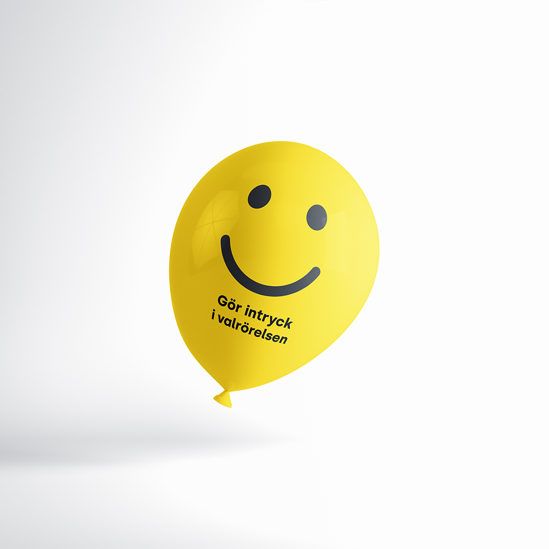 Ballonger som profilprodukt till valet 2026