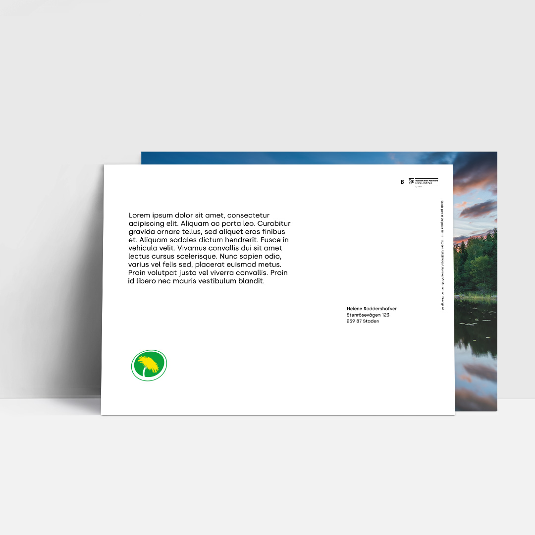 Vykort A5 Miljöpartiet