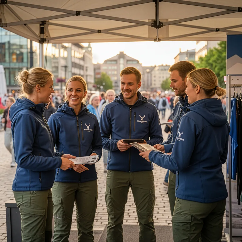 Profilkläder med egen märkning skapar igenkänning av din personal