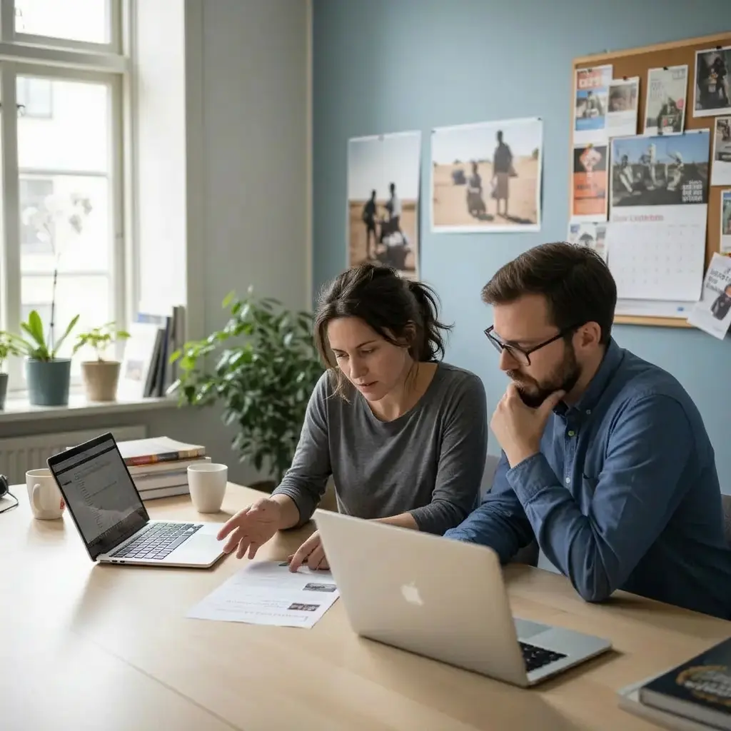 En givarorganisation planerar ett brevutskick